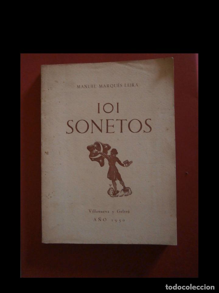 Libros de segunda mano: 101 sonetos. Manuel Marqu&eacute;s Leira - Foto 1