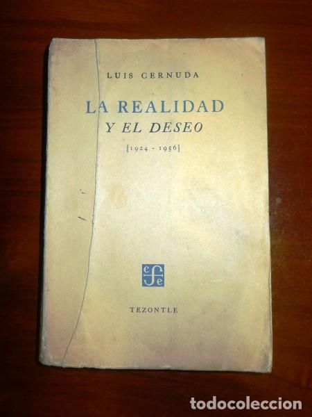 Libros de segunda mano: CERNUDA, Luis. La realidad y el deseo : (1924-1956) - Foto 1