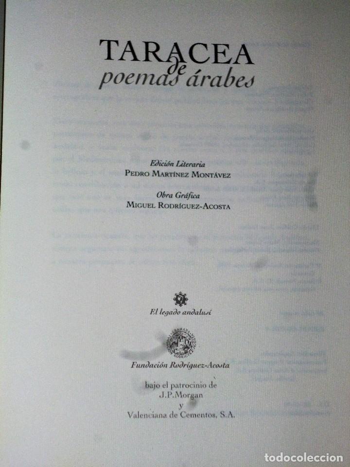 Libros de segunda mano: TARACEA DE POEMAS &Aacute;RABES - Foto 2