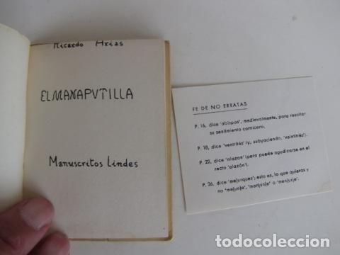 Libros de segunda mano: Ricardo Arias. El manaputilla - Foto 2