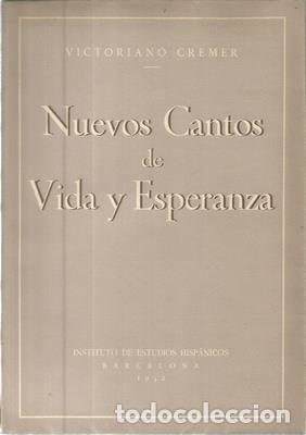 Gebrauchte B&uuml;cher: Nuevos cantos de vida y esperanza. Papel hilo - CREMER, VICTORIANO