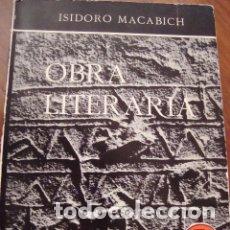 Libros de segunda mano: Obra literaria (Macabich, Isidoro) - Foto 1