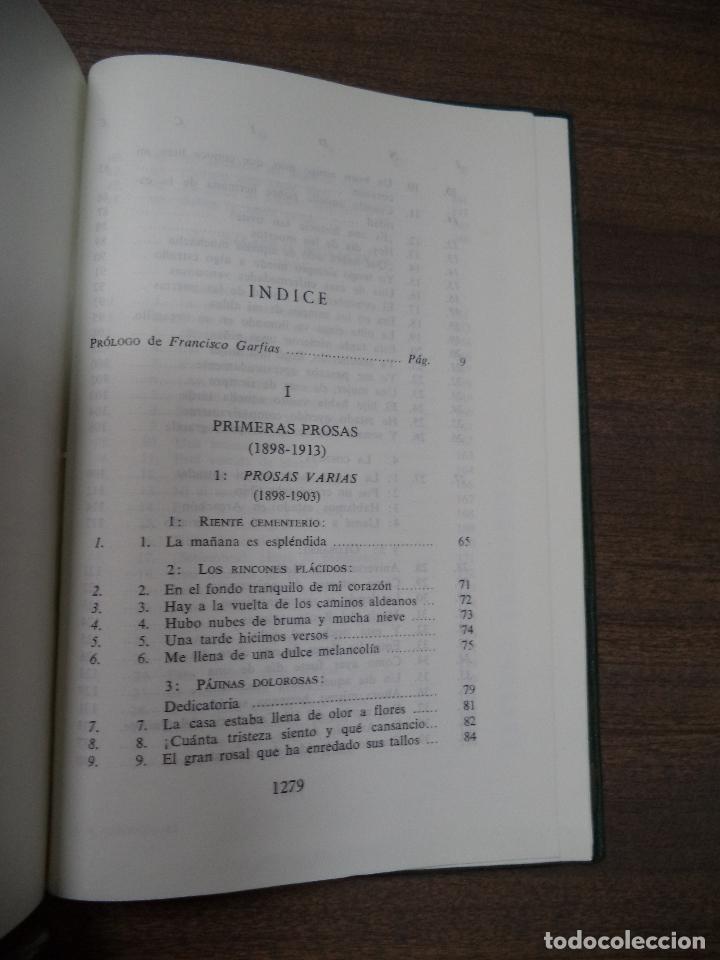 Libros de segunda mano: JUAN RAMON JIMENEZ. LIBROS DE PROSA : 1. ORDENACION Y PROLOGO DE FRANCISCO GARFIAS. AGUILAR. 1956. - Foto 4 - 118241463