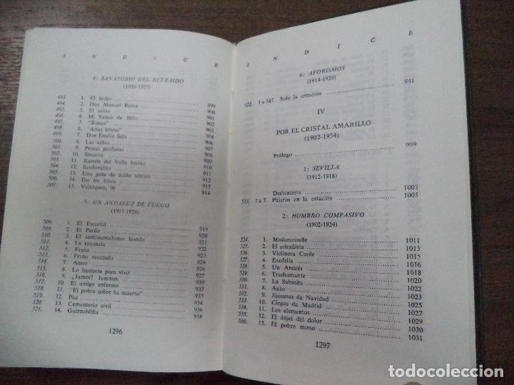 Libros de segunda mano: JUAN RAMON JIMENEZ. LIBROS DE PROSA : 1. ORDENACION Y PROLOGO DE FRANCISCO GARFIAS. AGUILAR. 1956. - Foto 12 - 118241463