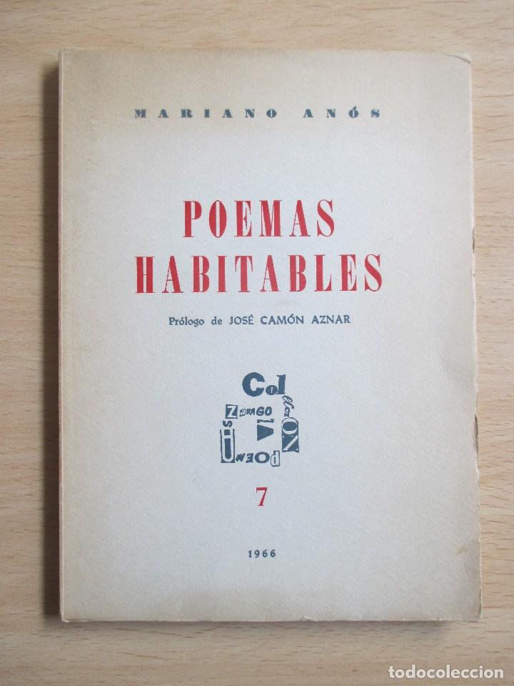 Libros de segunda mano: Poemas habitables, por Mariano An&oacute;s