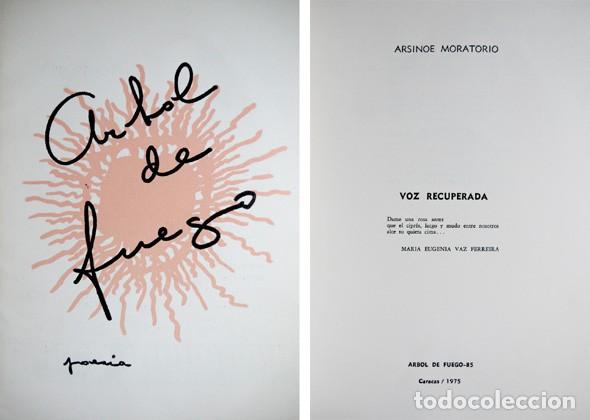 Gebrauchte B&uuml;cher: MORATORIO, Arsinoe. Voz recuperada. Poemas. 1975 [&laquo;Arbol de Fuego&raquo;].