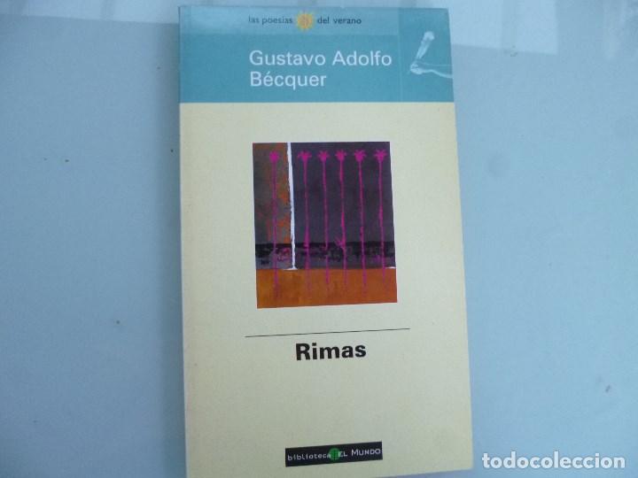 Libros de segunda mano: Rimas. Gustavo Adolfo Becquer. El mundo. Libro. - Foto 1