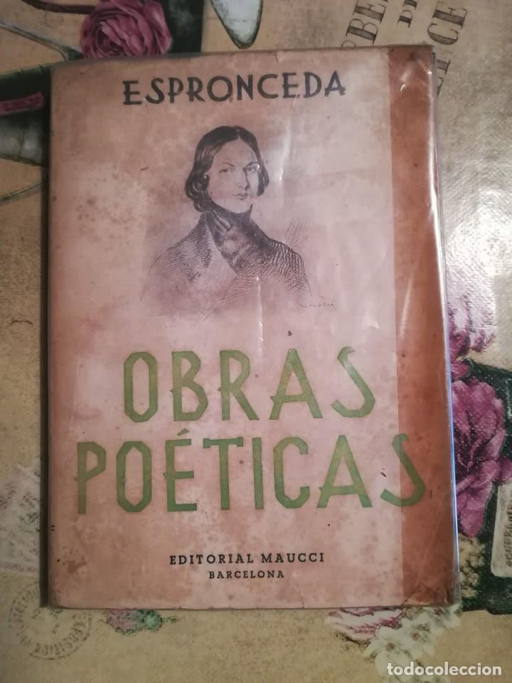 Libros de segunda mano: Obras po&eacute;ticas - Espronceda - Foto 1