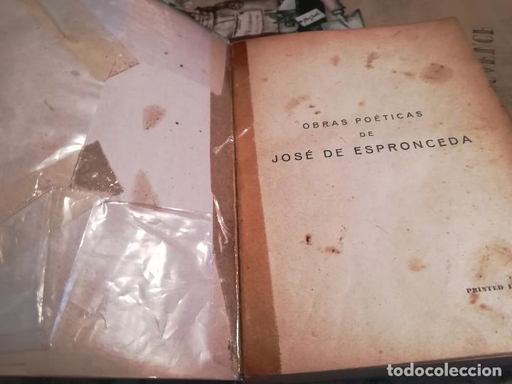 Libros de segunda mano: Obras po&eacute;ticas - Espronceda - Foto 3