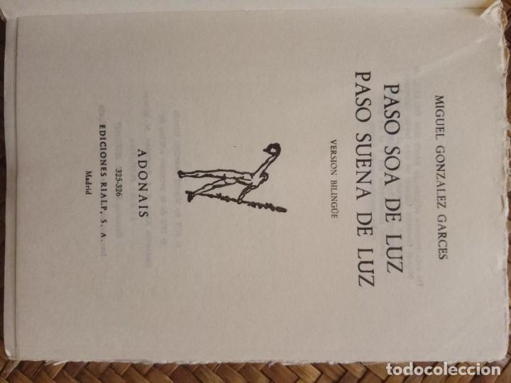 Libros de segunda mano: GONZALEZ GARCES, M- PASO SOA DE LUZ (PASO SUENA DE LUZ) Versi&oacute;n biling&uuml;e. - Foto 4