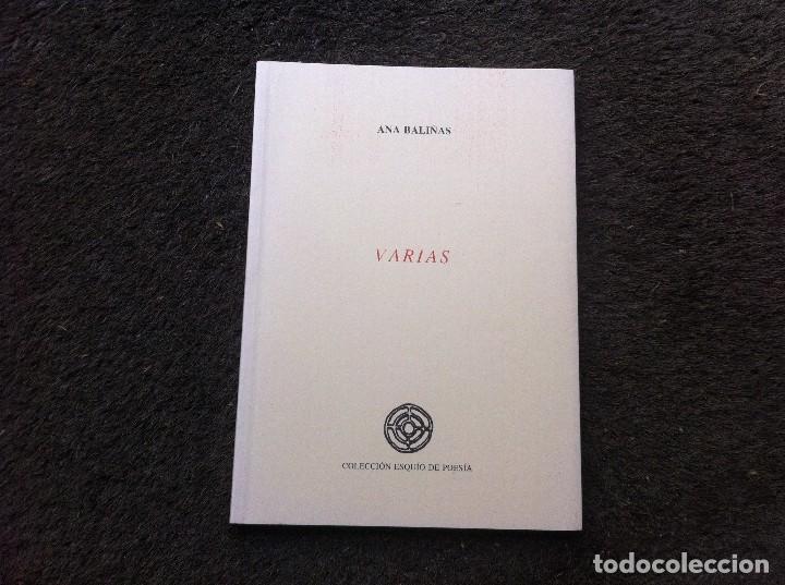 Libri di seconda mano: ANA BALI&Ntilde;AS. VARIAS.  (COLECCI&Oacute;N ESQU&Iacute;O DE POES&Iacute;A) 1995