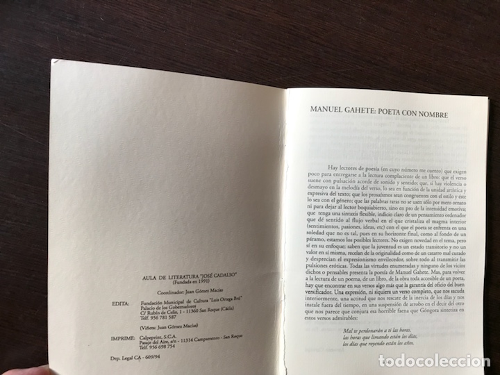 Libros de segunda mano: Manuel Gahete. 133 - Foto 2