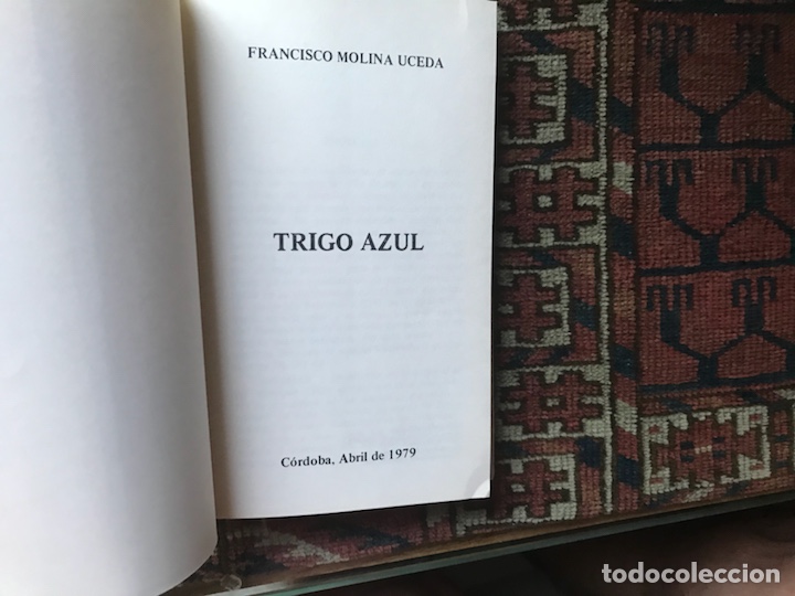Libros de segunda mano: Trigo azul. Francisco Molina Uceda - Foto 3