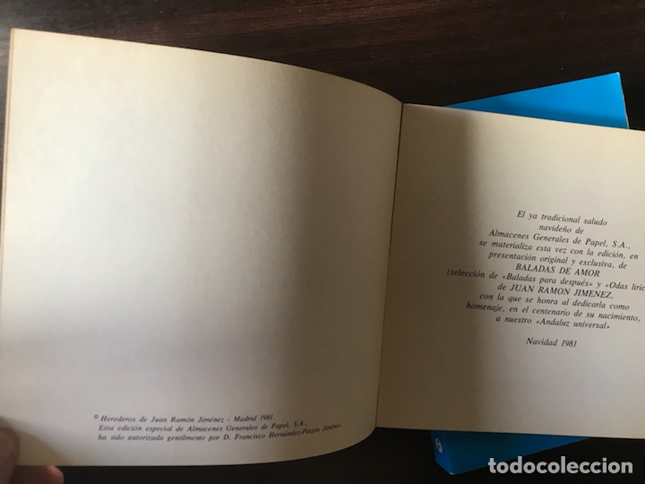 Libros de segunda mano: Baladas de amor. Juan Ram&oacute;n Jim&eacute;nez - Foto 2