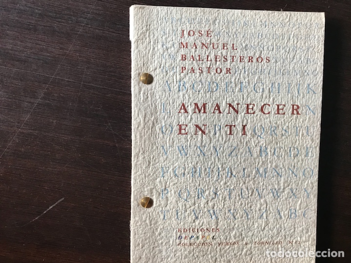 Libros de segunda mano: Amanecer en ti. Jos&eacute; Manuel Ballesteros - Foto 1