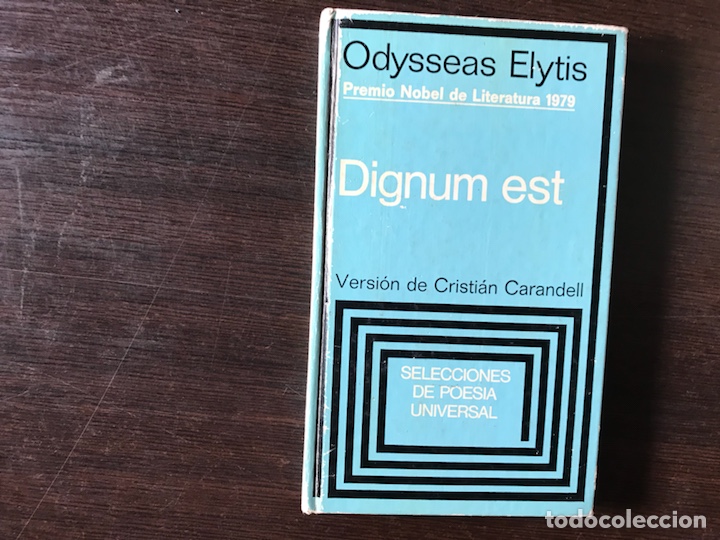 Libros de segunda mano: Dignum est. Odysseas Elytis - Foto 1