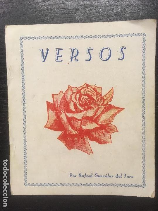 Libros de segunda mano: VERSOS, RAFAEL GONZALEZ DEL TORO - Foto 1