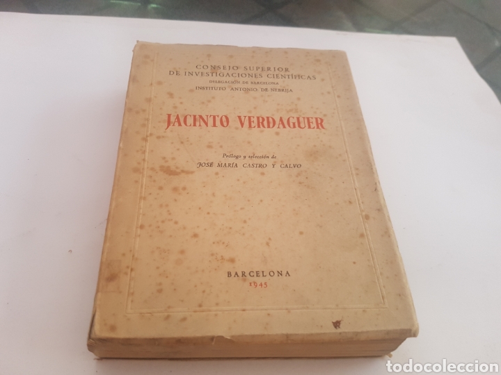 Libros de segunda mano: Jacinto Verdaguer 1945 - Foto 1