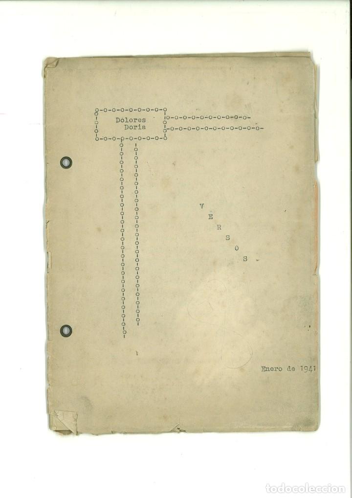 Libros de segunda mano: VERSOS. Dolores Doria - Foto 1