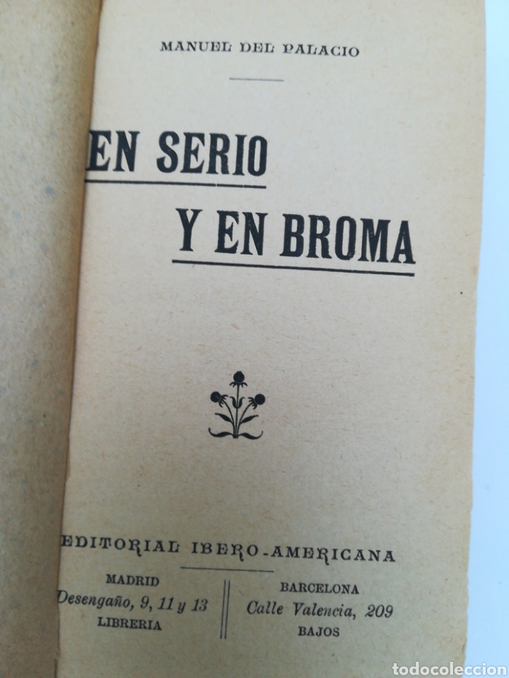 Libros de segunda mano: En Serio y en Broma, Manuel del Palacio - Foto 2