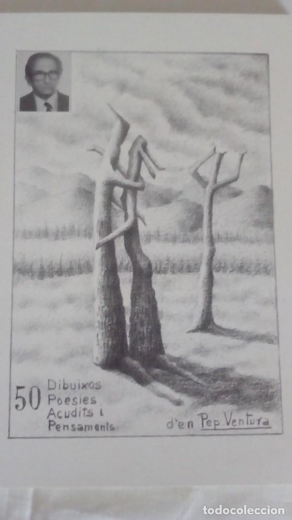 Libros de segunda mano: RARO -1&ordf; EDICION 50 DIBUIXOS POESIES ACUDITS I PENSAMENTS D'EN PEP VENTURA -