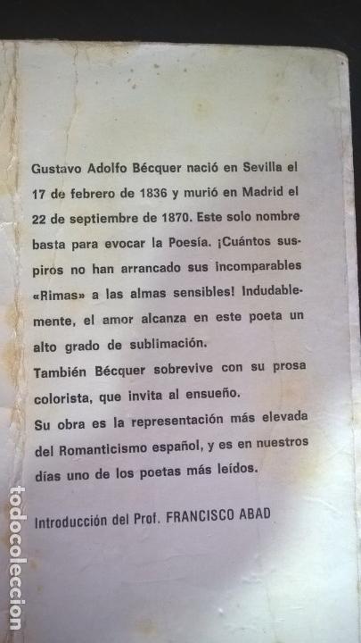 Libros de segunda mano: RIMAS Y LEYENDAS. GUSTAVO ADOLFO BECQUER. EDAF EDICIONES 1981. - Foto 8