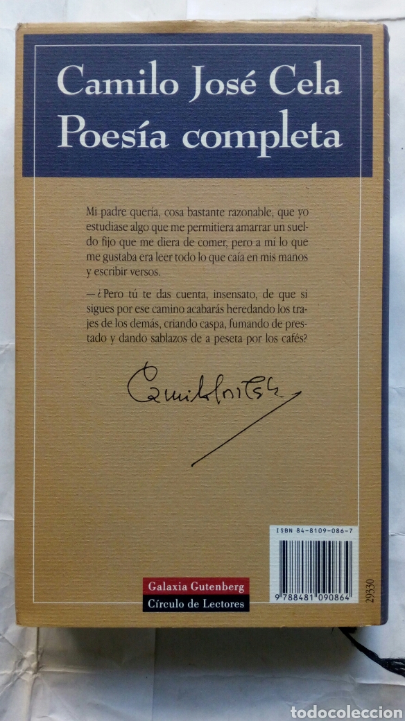 Libros de segunda mano: Poes&iacute;a completa. Camilo Jos&eacute; Cela. - Foto 3