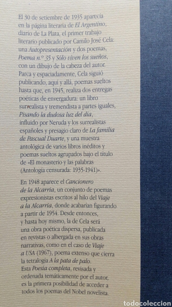 Libros de segunda mano: Poes&iacute;a completa. Camilo Jos&eacute; Cela. - Foto 5