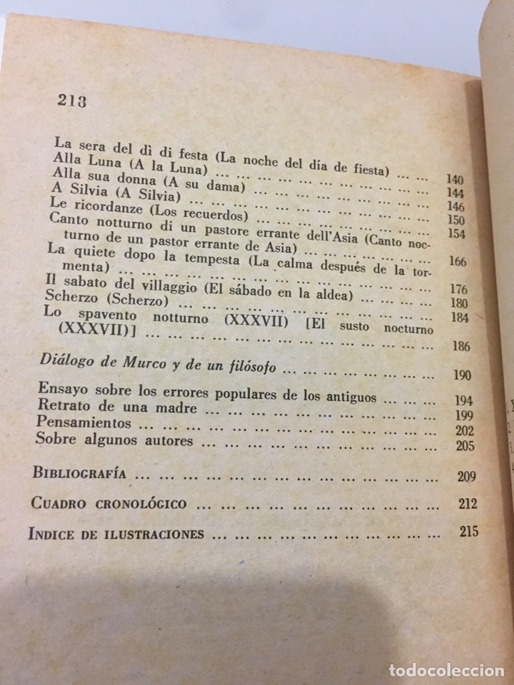 Libros de segunda mano: Libro Leopardi. Antonio Colinas - Foto 5