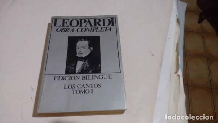 Libros de segunda mano: LEOPARDO G. - OBRA COMPLETA - Foto 1