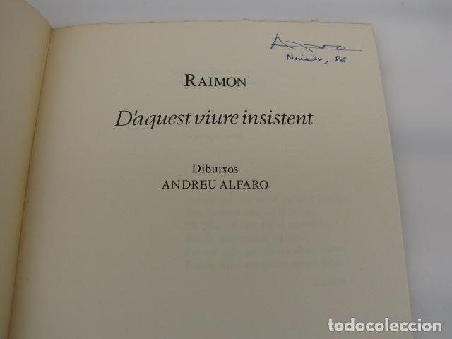 Libros de segunda mano: Raimon. Daquest viure insistent. Poses&iacute;a - Foto 2