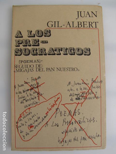 Libros de segunda mano: A los Pre-Socr&aacute;ticos Juan Gil-Albert  1976 - Foto 1