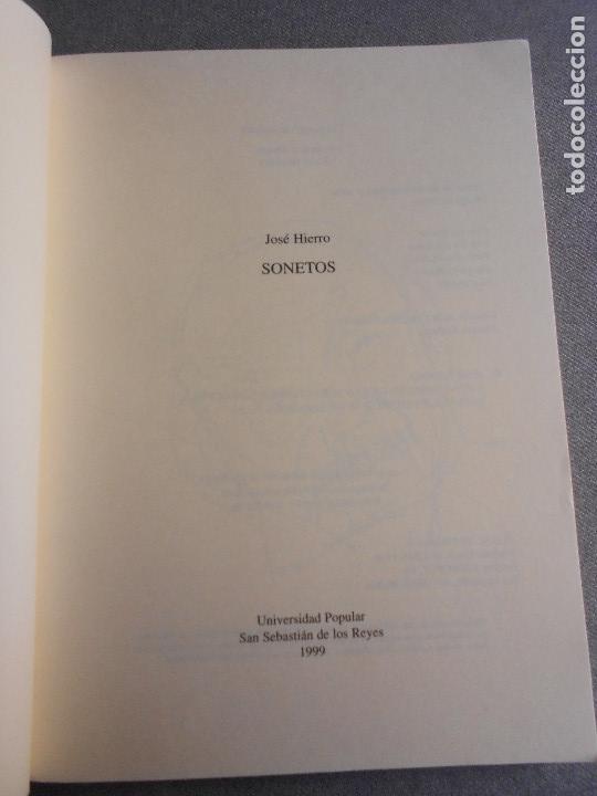 Libros de segunda mano: SONETOS. JOSE HIERRO - Foto 4