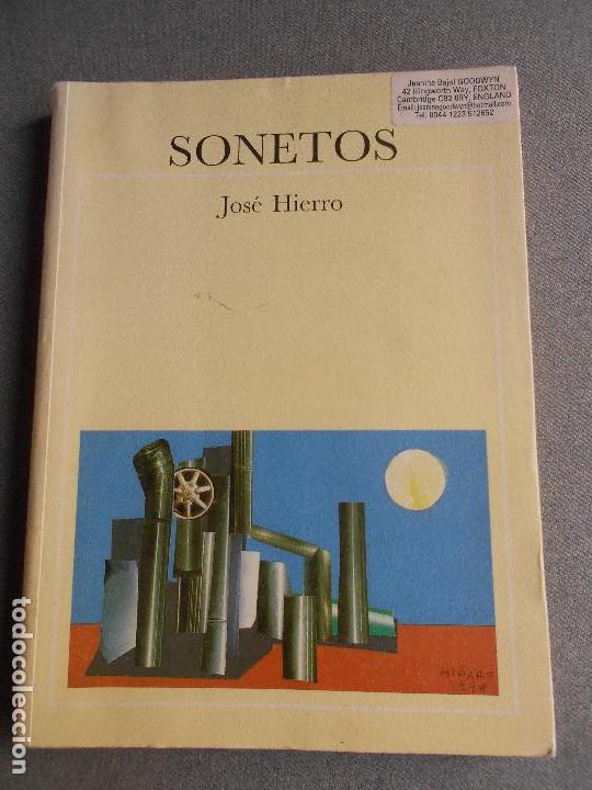 Libros de segunda mano: SONETOS. JOSE HIERRO - Foto 1