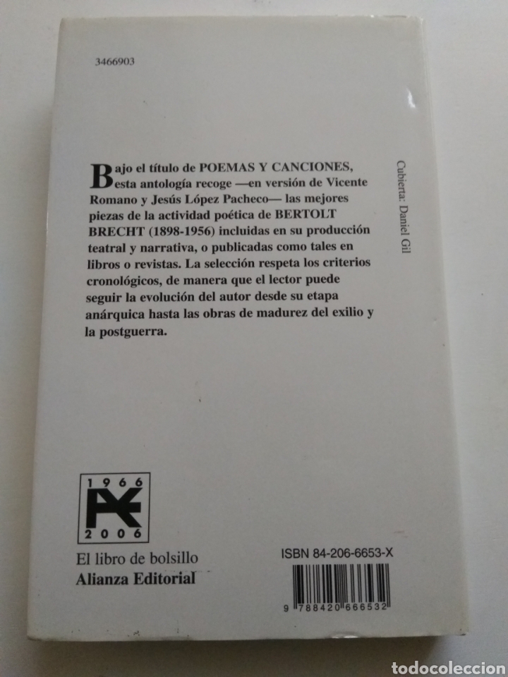 Libros de segunda mano: POEMAS Y CANCIONES/BERTOLT BRESCHT - Foto 2