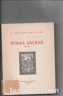 Gebrauchte B&uuml;cher: Rymas sacras. N. Sanz, Ruiz de la Pe&ntilde;a.
