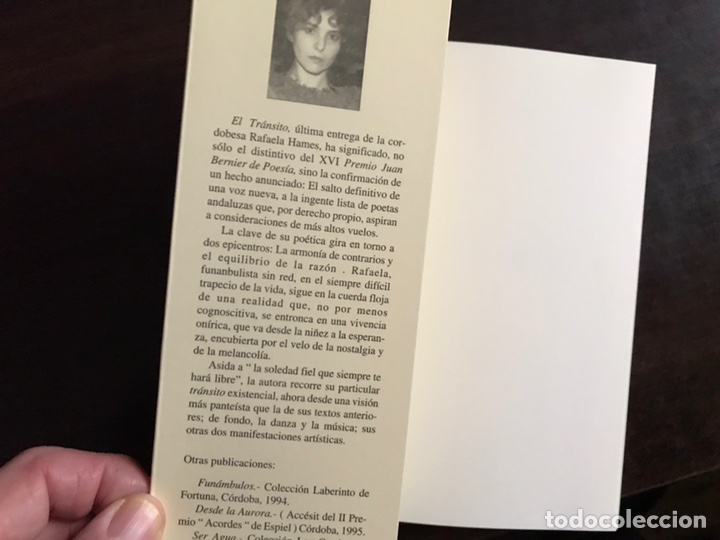 Libros de segunda mano: El tr&aacute;nsito. Rafaela Hames. Como nuevo - Foto 2