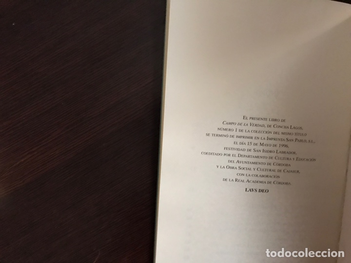 Libros de segunda mano: Campo de la verdad. Concha Lagos. Como nuevo - Foto 5