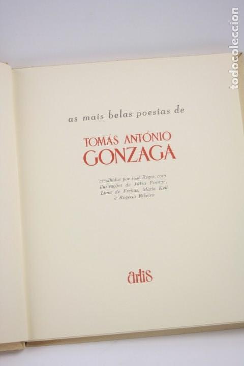 Libros de segunda mano: As mais belas poesias de Tomás António Gonzaga, 1960, Artis, Portugal. 24,5x21cm - Foto 2 - 150204642