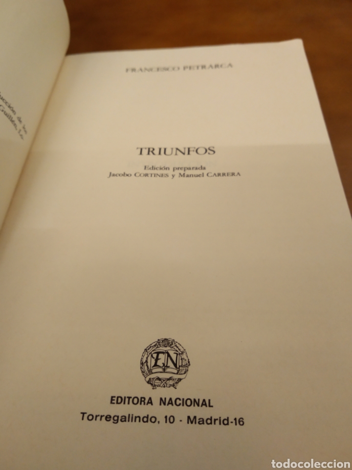 Libros de segunda mano: FRANCESCO PETRARCA. TRIUNFOS #2011 - Foto 3