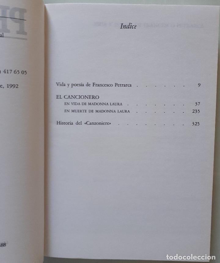 Libros de segunda mano: PETRARCA / EL CANCIONERO / EDICIONES 29 1992 - Foto 6