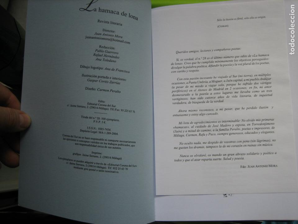 Libros de segunda mano: Poes&iacute;a. La Hamaca de lona 2011 - Foto 2