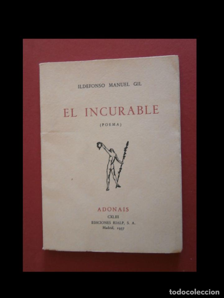 Libros de segunda mano: El incurable (Poema). Ildefonso Manuel Gil - Foto 1