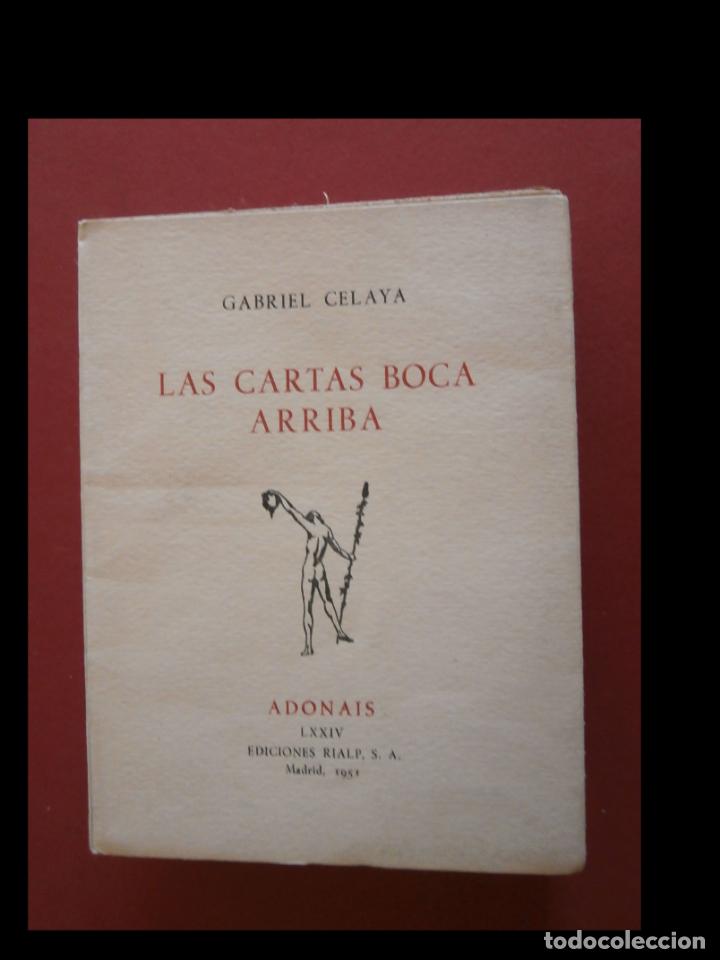 Libros de segunda mano: Las cartas boca arriba. Gabriel Celaya - Foto 1
