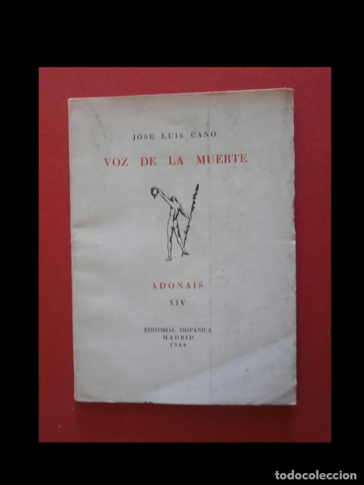 Libros de segunda mano: Voz de la muerte. Jose Luis Cano - Foto 1