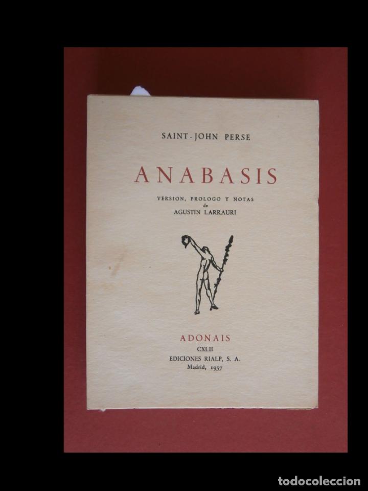Libros de segunda mano: Anabasis. Saint-John Perse - Foto 1