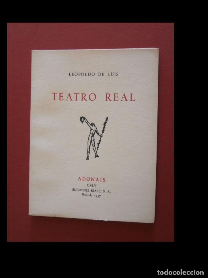 Libros de segunda mano: Teatro Real. Leopoldo de Luis - Foto 1