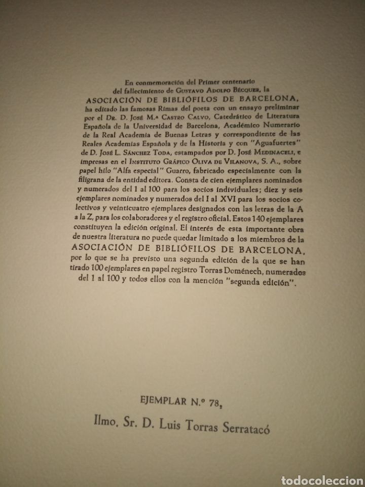 Libros de segunda mano: Rimas, Gustavo Adolfo B&eacute;cquer - Foto 2