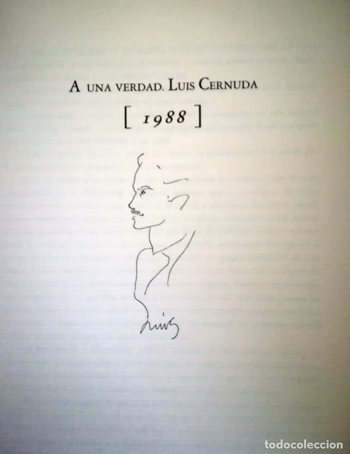 Libros de segunda mano: A una verdad - Luis Cernuda - Foto 4
