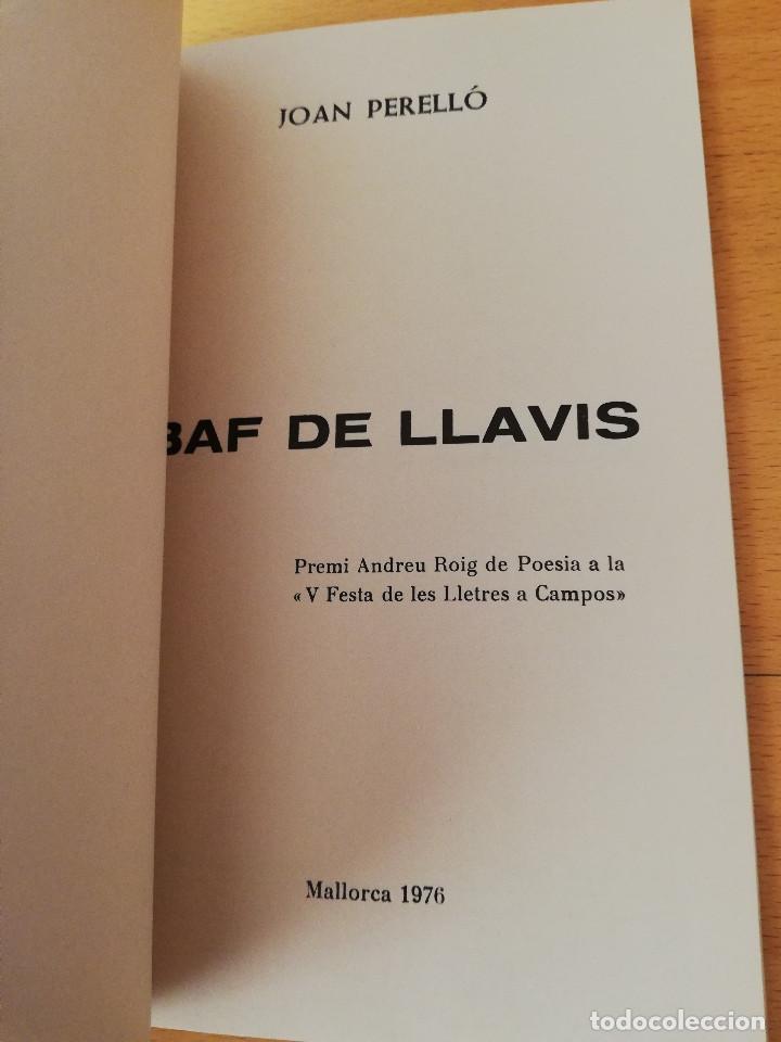Libros de segunda mano: BAF DE LLAVIS (JOAN PERELL&Oacute;) - Foto 2